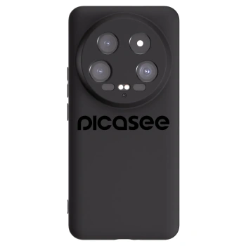 Picasee fekete szilikon tok az alábbi mobiltelefonokra Xiaomi 14 Ultra - Picasee - new logo - black
