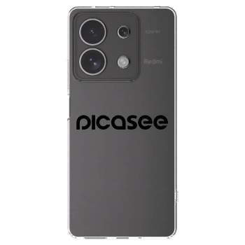 Picasee átlátszó szilikon tok az alábbi mobiltelefonokra Xiaomi Redmi Note 13 4G - Picasee - new logo - black