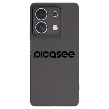 Picasee fekete szilikon tok az alábbi mobiltelefonokra Xiaomi Redmi Note 13 4G - Picasee - new logo - black