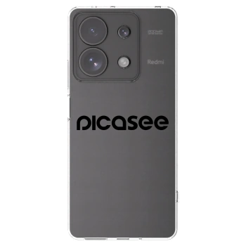 Picasee átlátszó szilikon tok az alábbi mobiltelefonokra Xiaomi Redmi Note 13 Pro 4G - Picasee - new logo - black