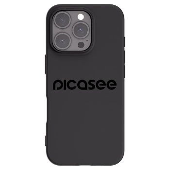 Picasee fekete szilikon tok az alábbi mobiltelefonokra Apple iPhone 16 Pro - Picasee - new logo - black