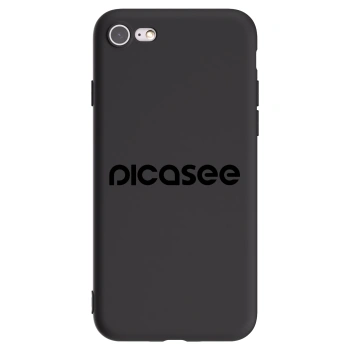 Picasee fekete szilikon tok az alábbi mobiltelefonokra Apple iPhone 8 - Picasee - new logo - black