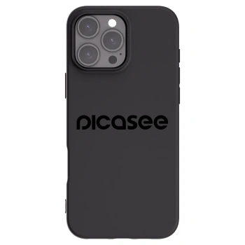 Picasee fekete szilikon tok az alábbi mobiltelefonokra Apple iPhone 16 Pro Max - Picasee - new logo - black