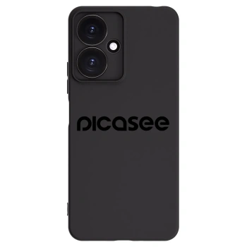 Picasee fekete szilikon tok az alábbi mobiltelefonokra Xiaomi Redmi 13C 5G - Picasee - new logo - black