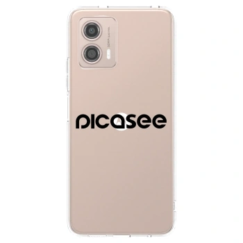 Picasee átlátszó szilikon tok az alábbi mobiltelefonokra Motorola Moto G53 5G - Picasee - new logo - black