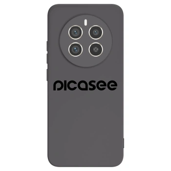 Picasee fekete szilikon tok az alábbi mobiltelefonokra Realme 12 Pro 5G - Picasee - new logo - black