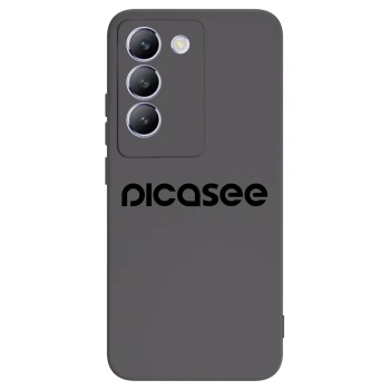 Picasee fekete szilikon tok az alábbi mobiltelefonokra Vivo V40 SE 5G - Picasee - new logo - black