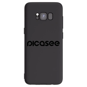 Picasee fekete szilikon tok az alábbi mobiltelefonokra Samsung Galaxy S8 G950F - Picasee - new logo - black