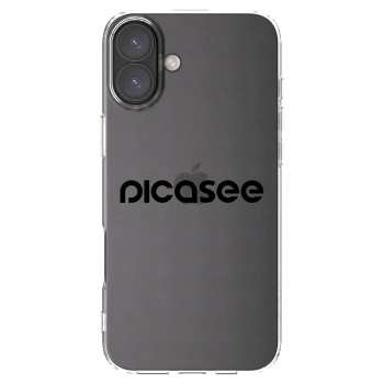 Picasee átlátszó szilikon tok az alábbi mobiltelefonokra Apple iPhone 16 Plus - Picasee - new logo - black