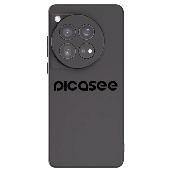 Picasee fekete szilikon tok az alábbi mobiltelefonokra OnePlus 12 5G - Picasee - new logo - black