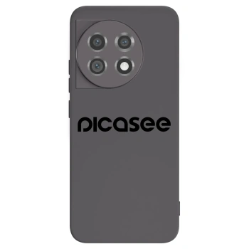 Picasee fekete szilikon tok az alábbi mobiltelefonokra OnePlus 11 5G - Picasee - new logo - black
