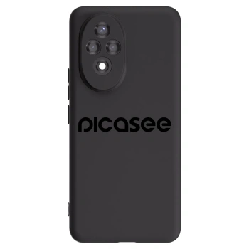 Picasee fekete szilikon tok az alábbi mobiltelefonokra Honor 200 Pro 5G - Picasee - new logo - black
