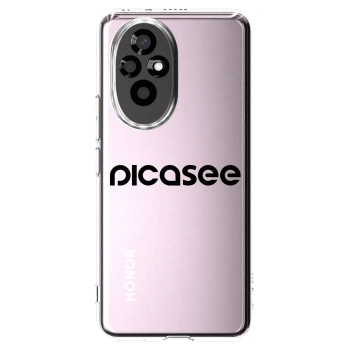 Picasee átlátszó szilikon tok az alábbi mobiltelefonokra Honor 200 Pro 5G - Picasee - new logo - black