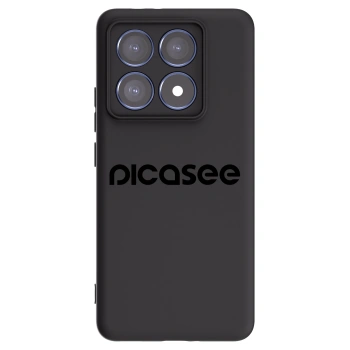 Picasee fekete szilikon tok az alábbi mobiltelefonokra Xiaomi 14T Pro - Picasee - new logo - black