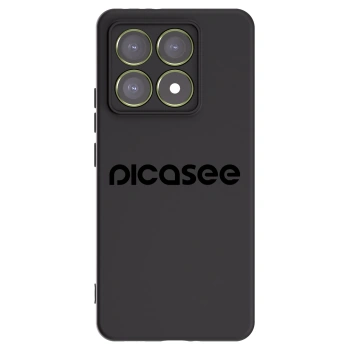 Picasee fekete szilikon tok az alábbi mobiltelefonokra Xiaomi 14T - Picasee - new logo - black