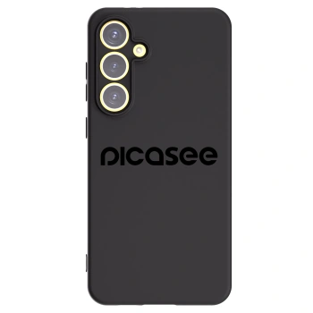 Picasee fekete szilikon tok az alábbi mobiltelefonokra Samsung Galaxy S24 FE S721B - Picasee - new logo - black