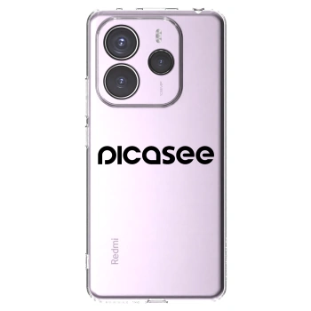 Picasee átlátszó szilikon tok az alábbi mobiltelefonokra Xiaomi Redmi Note 14 5G - Picasee - new logo - black