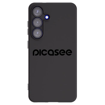 Picasee fekete szilikon tok az alábbi mobiltelefonokra Samsung Galaxy S25 5G - Picasee - new logo - black