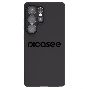 Picasee fekete szilikon tok az alábbi mobiltelefonokra Samsung Galaxy S25 Ultra 5G - Picasee - new logo - black