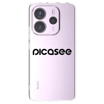 Picasee átlátszó szilikon tok az alábbi mobiltelefonokra Xiaomi Redmi Note 14 4G - Picasee - new logo - black