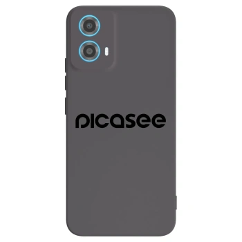 Picasee fekete szilikon tok az alábbi mobiltelefonokra Motorola Moto G34 5G - Picasee - new logo - black