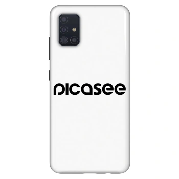 Szilikon tok erre a típusra Samsung Galaxy A51 A515F - Picasee - new logo - black