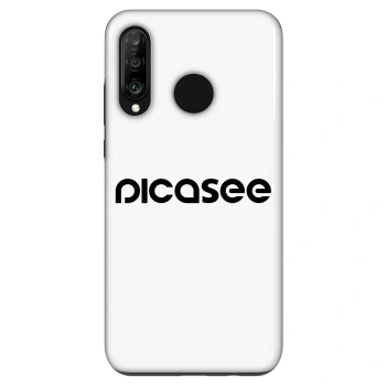 Szilikon tok erre a típusra Huawei P30 Lite - Picasee - new logo - black