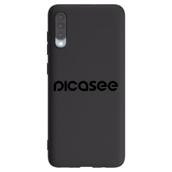 Picasee fekete szilikon tok az alábbi mobiltelefonokra Samsung Galaxy A70 A705F - Picasee - new logo - black