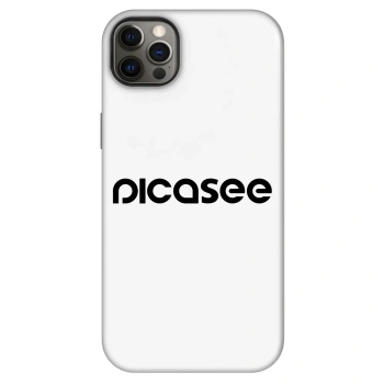 Szilikon tok erre a típusra Apple iPhone 12 Pro Max - Picasee - new logo - black
