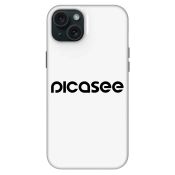 Szilikon tok erre a típusra Apple iPhone 15 Plus - Picasee - new logo - black
