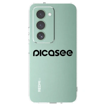 Picasee átlátszó szilikon tok az alábbi mobiltelefonokra Xiaomi Redmi 15 5G - Picasee - new logo - black