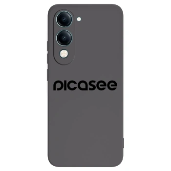 Picasee fekete szilikon tok az alábbi mobiltelefonokra Vivo Y29s 5G - Picasee - new logo - black