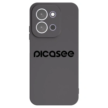 Picasee fekete szilikon tok az alábbi mobiltelefonokra Xiaomi Redmi 15C 5G - Picasee - new logo - black