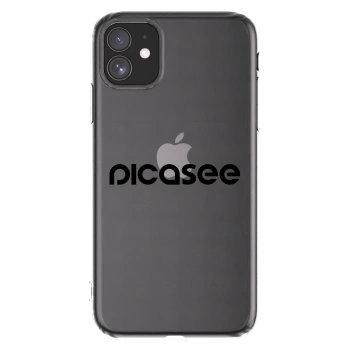 Picasee átlátszó szilikon tok az alábbi mobiltelefonokra Apple iPhone 11 - Picasee - new logo - black