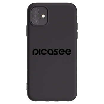 Picasee fekete szilikon tok az alábbi mobiltelefonokra Apple iPhone 11 - Picasee - new logo - black
