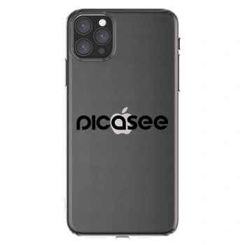 Picasee átlátszó szilikon tok az alábbi mobiltelefonokra Apple iPhone 11 Pro Max - Picasee - new logo - black