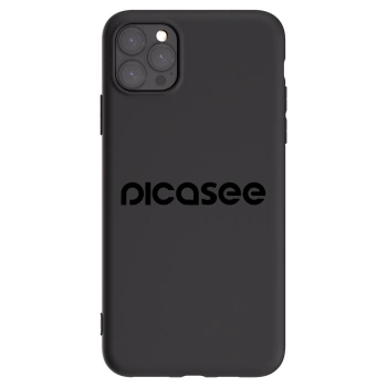 Picasee fekete szilikon tok az alábbi mobiltelefonokra Apple iPhone 11 Pro Max - Picasee - new logo - black