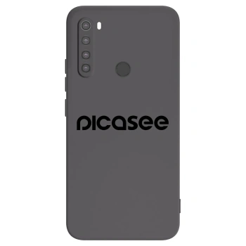 Picasee fekete szilikon tok az alábbi mobiltelefonokra Xiaomi Redmi Note 8 - Picasee - new logo - black