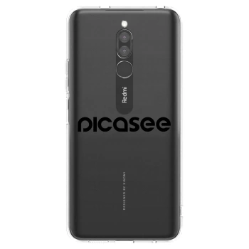 Picasee átlátszó szilikon tok az alábbi mobiltelefonokra Xiaomi Redmi 8 - Picasee - new logo - black