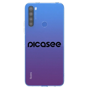 Picasee átlátszó szilikon tok az alábbi mobiltelefonokra Xiaomi Redmi Note 8T - Picasee - new logo - black