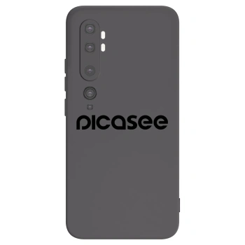 Picasee fekete szilikon tok az alábbi mobiltelefonokra Xiaomi Mi Note 10 (Pro) - Picasee - new logo - black