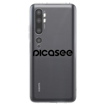 Picasee átlátszó szilikon tok az alábbi mobiltelefonokra Xiaomi Mi Note 10 (Pro) - Picasee - new logo - black