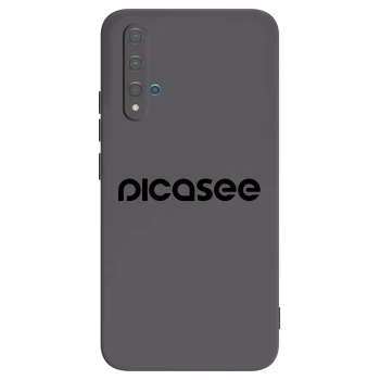 Picasee fekete szilikon tok az alábbi mobiltelefonokra Huawei Nova 5T - Picasee - new logo - black