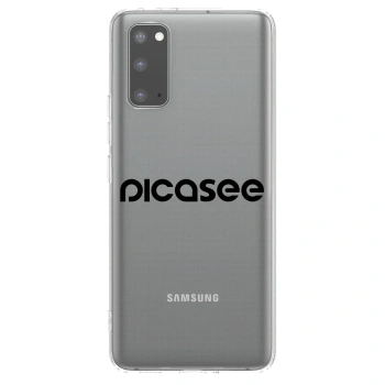Picasee átlátszó szilikon tok az alábbi mobiltelefonokra Samsung Galaxy S20 G980F - Picasee - new logo - black