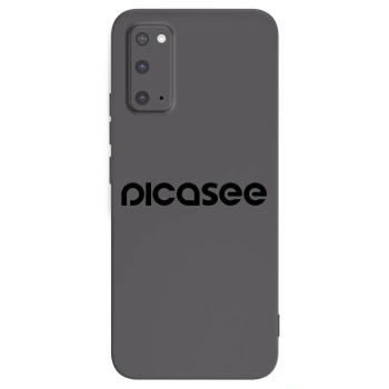 Picasee fekete szilikon tok az alábbi mobiltelefonokra Samsung Galaxy S20 G980F - Picasee - new logo - black