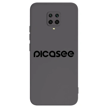 Picasee fekete szilikon tok az alábbi mobiltelefonokra Xiaomi Redmi Note 9 Pro - Picasee - new logo - black