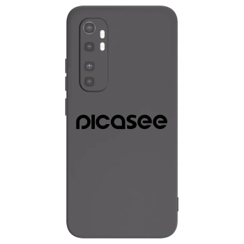 Picasee fekete szilikon tok az alábbi mobiltelefonokra Xiaomi Mi Note 10 Lite - Picasee - new logo - black