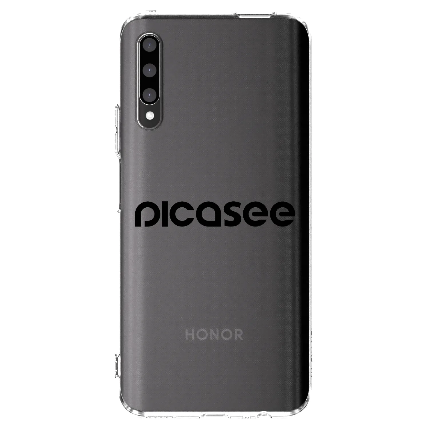 Picasee átlátszó szilikon tok az alábbi mobiltelefonokra Honor 9X Pro - Picasee - new logo - black