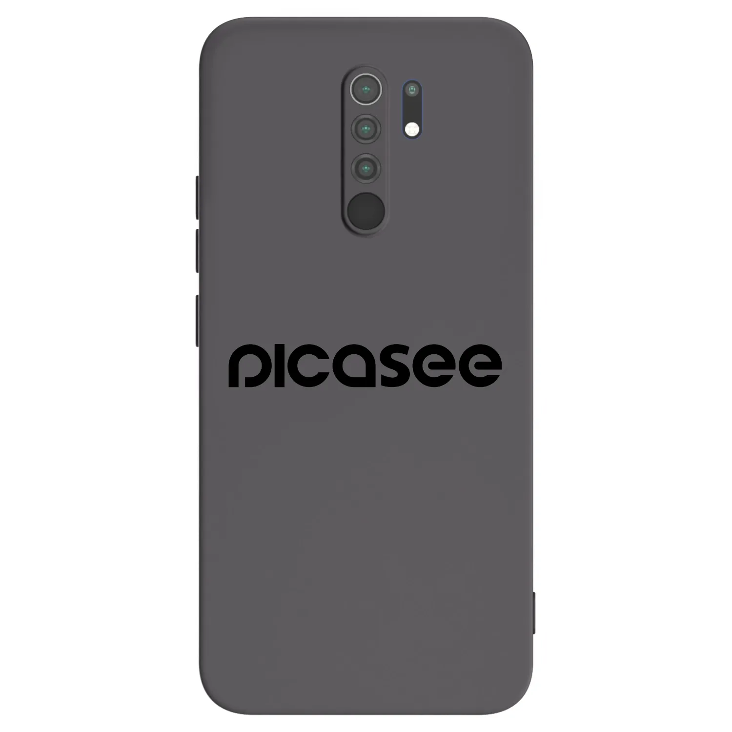Picasee fekete szilikon tok az alábbi mobiltelefonokra Xiaomi Redmi 9 - Picasee - new logo - black