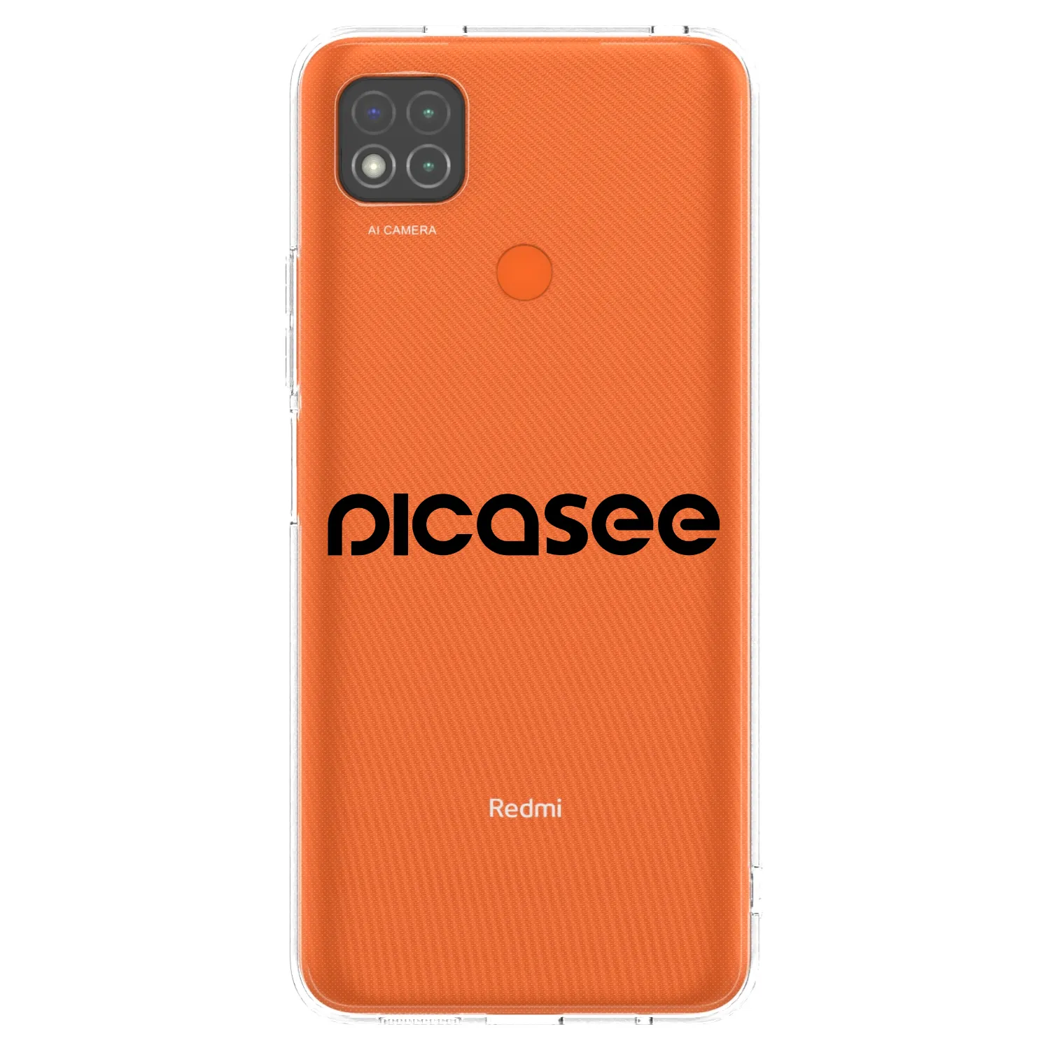 Picasee átlátszó szilikon tok az alábbi mobiltelefonokra Xiaomi Redmi 9C - Picasee - new logo - black